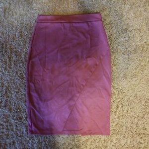 Mauve knit skirt